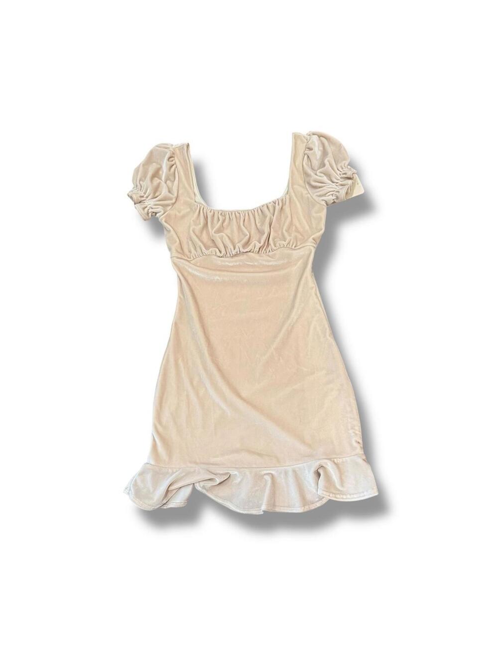 Lucy in the Sky Ivory Beige Sweetheart Mini Dress